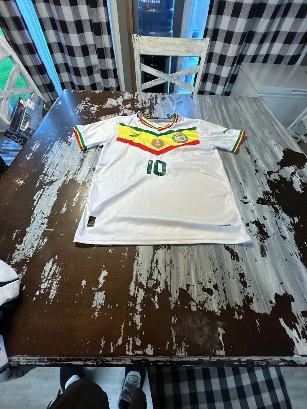 PUMA Senegal 2022-2023 Away Soccer Jersey #10 Mané XL White